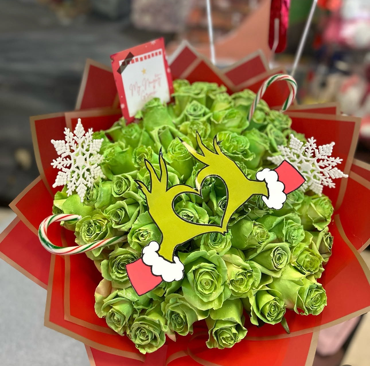 A Meany Grinch Bouquet